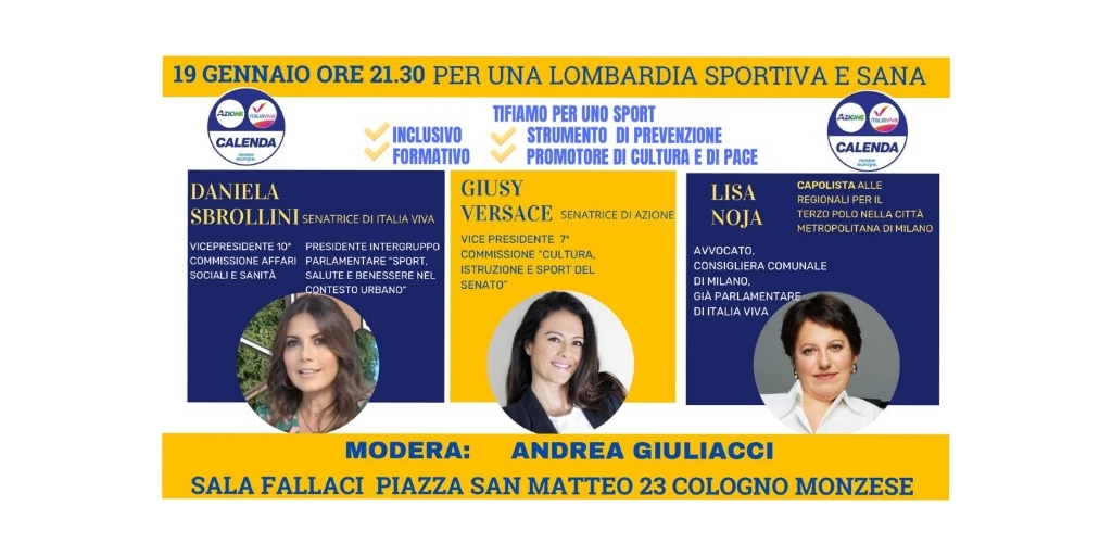 a-cologno-un-dibattito-su-sport-e-inclusione-organizzato-dal-terzo-polo:-presenti-le-senatrici-daniela-sbrollini-e-giusy-versace-|-sesto-notizie