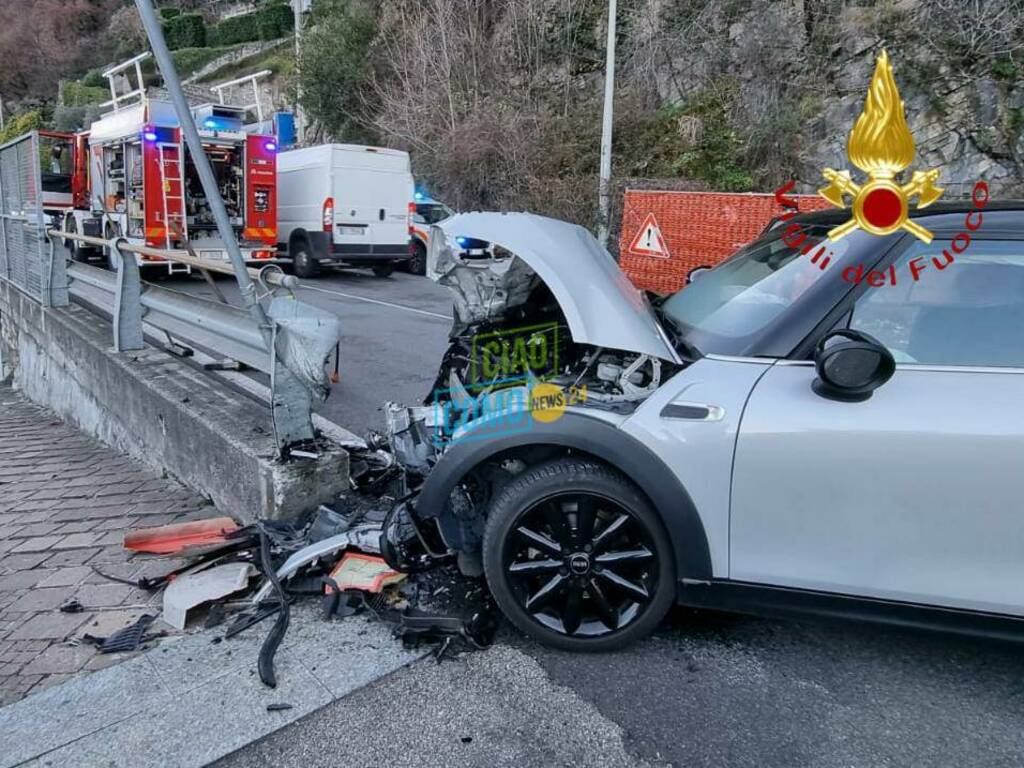 paura-ad-argegno-nel-pomeriggio:-auto-sbanda-e-finisce-fuori-strada,-conducente-in-ospedale-–-ciaocomo