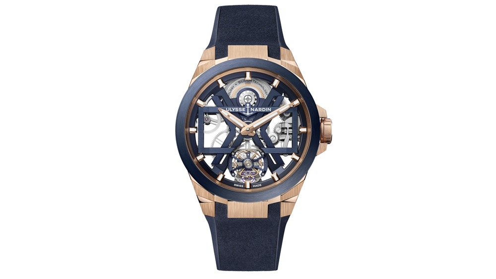 ulysse-nardin’s-new-tourbillon-timepiece-blends-rose-gold-a-blue-pvd-titanium-in-a-striking-mix